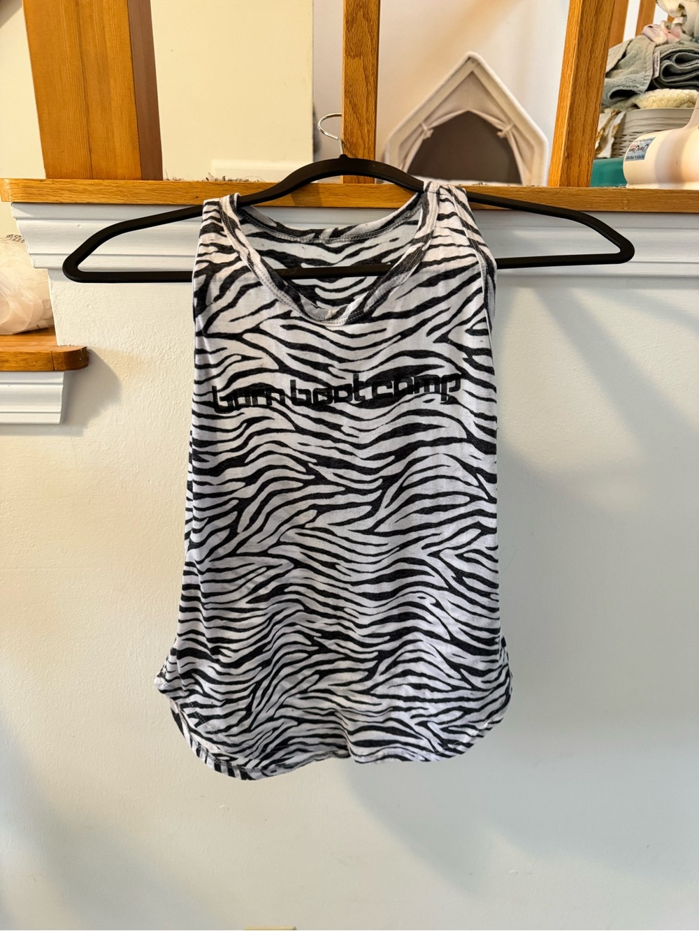 Burn Boot Camp Zebra Print Tank Top with Logo